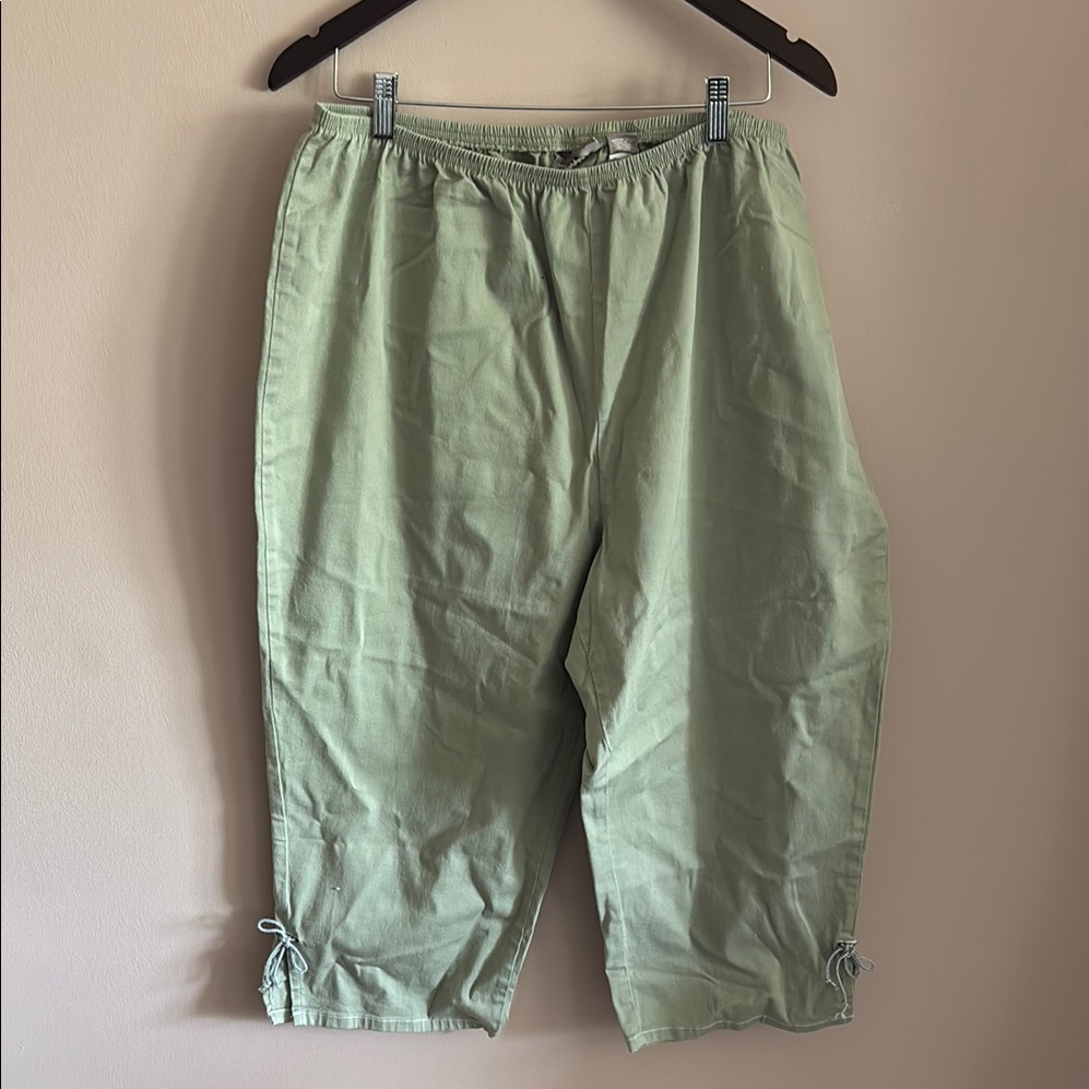Croft & Barrow Sage Green Stretch Pants